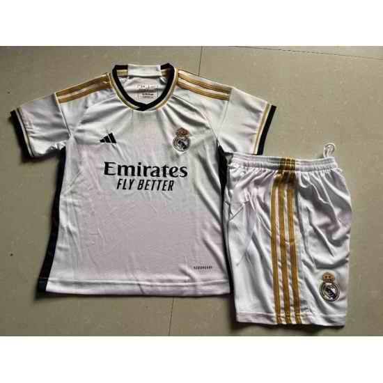 Youth Soccer Jersey Real Madrid White 23 24